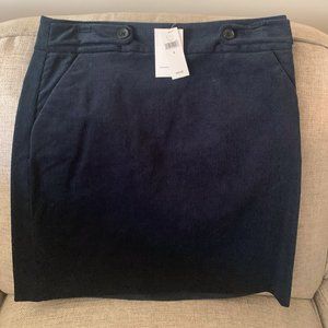 Banana Republic Navy Corduroy Skirt